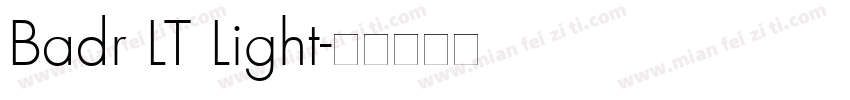 Badr LT Light字体转换
